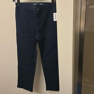 Old Navy Straight Built-In Flex Chinos in Navy size  boys 12- new with tags